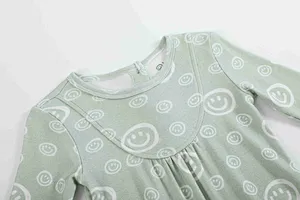 Printed Buttons Baby Clothes